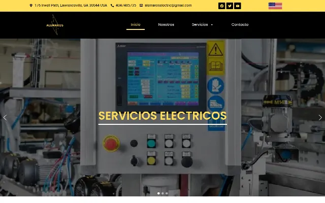 Captura de la web de alemaroselectric – alemaroselectric