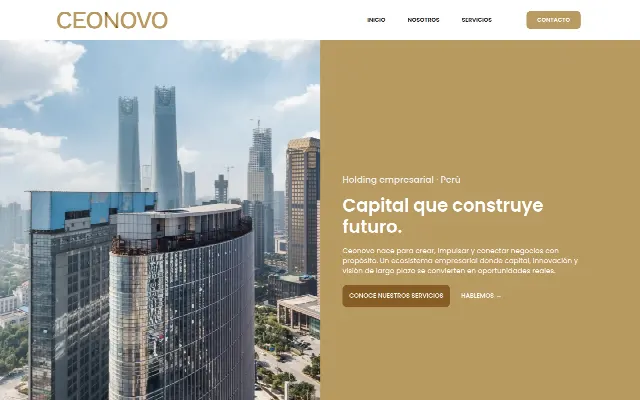 Captura de la web de Ceonovo