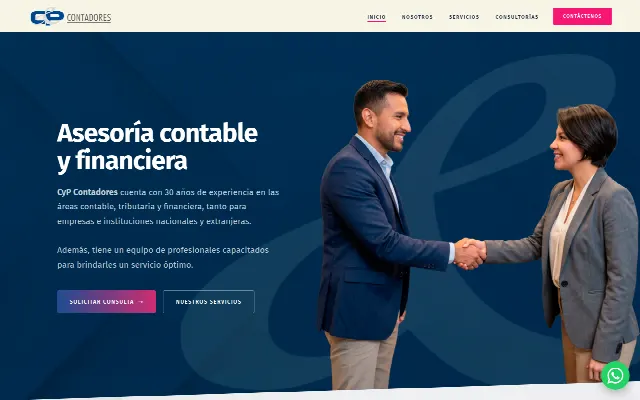 Captura de la web de CyP Contadores — Asesoría Contable y Financiera | Lima, Perú
