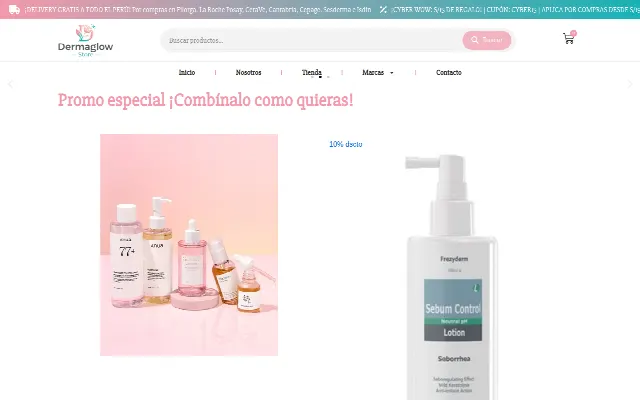 Captura de la web de Dermaglow | Store