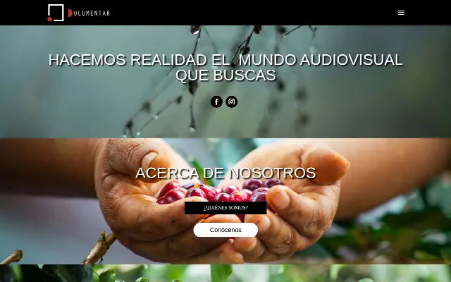 Captura de la web de Documentar | Portafolio