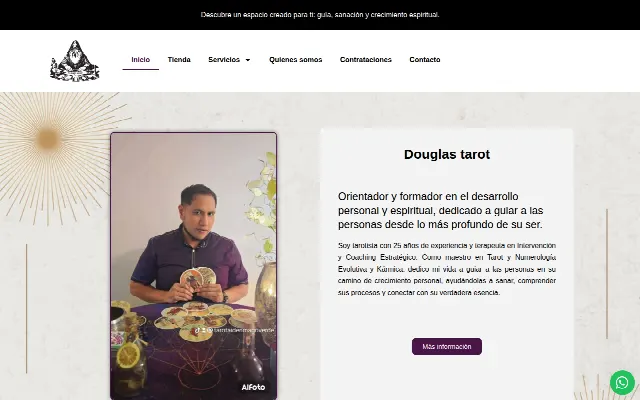 Captura de la web de douglastarot – douglastarot
