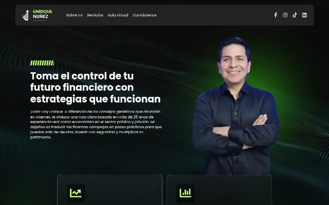Captura de la web de Enrique Nuñez