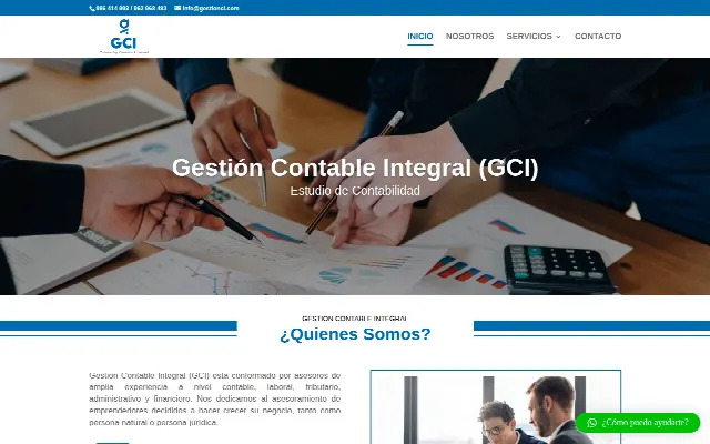 Captura de la web de Gestión Contable Integral | Asesoría Contable y Laboral