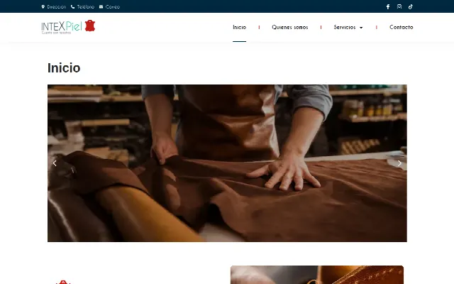 Captura de la web de Intexpiel