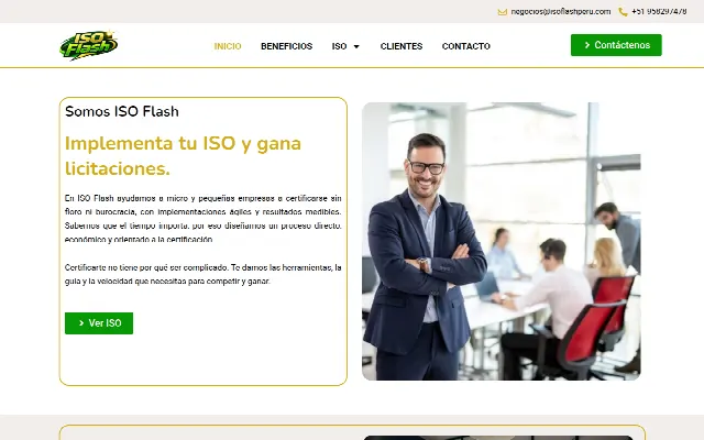 Captura de la web de Iso Flash – Iso Flash