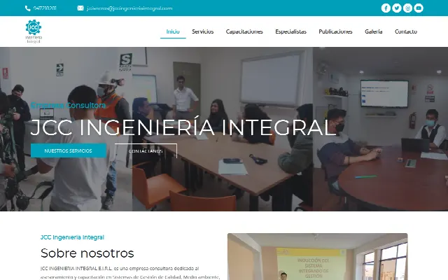 Captura de la web de JCC | Ingeniería Integral