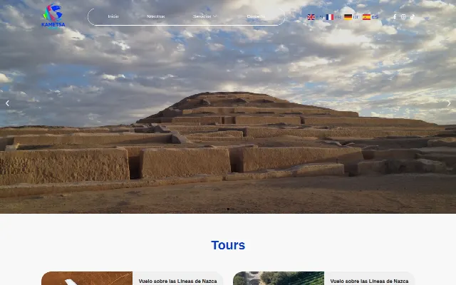 Captura de la web de Kametsatravel