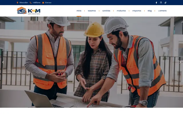 Captura de la web de KyM Project Trade