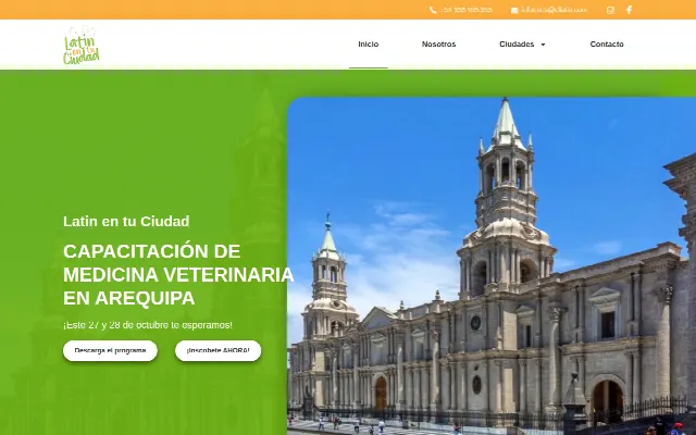 Captura de la web de Latin en tu ciudad