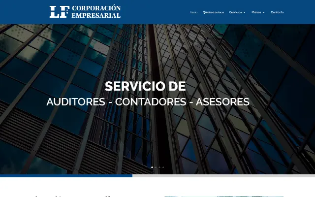 Captura de la web de LF Corporación Empresarial |