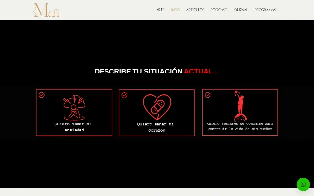 Captura de la web de MAFIPAINTER