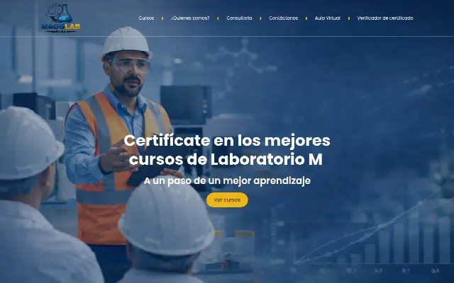 Captura de la web de MAGGLAB