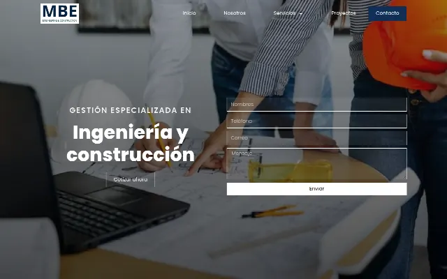 Captura de la web de MBE