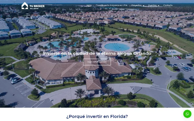 Captura de la web de Tu Broker – Real Estate