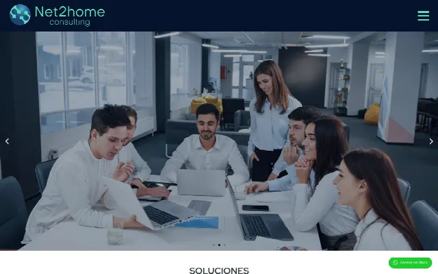 Captura de la web de Net 2 Home – Consulting