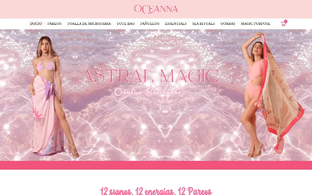 Captura de la web de Oceanna