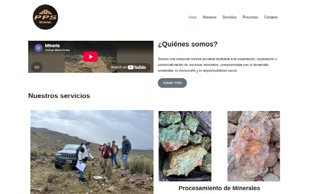 Captura de la web de PPS Mining