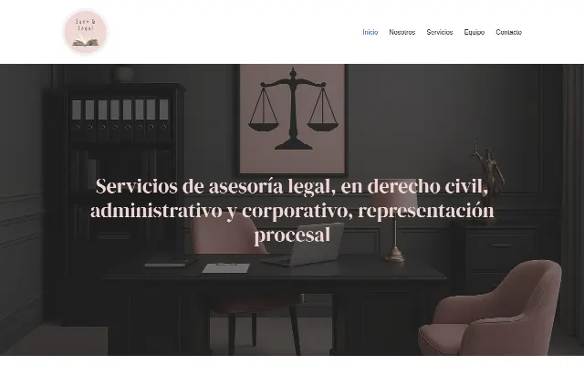 Captura de la web de Sanv & Legal