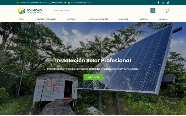 Captura de la web de Solmoyo