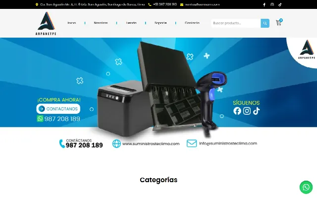 Captura de la web de Arpaperú