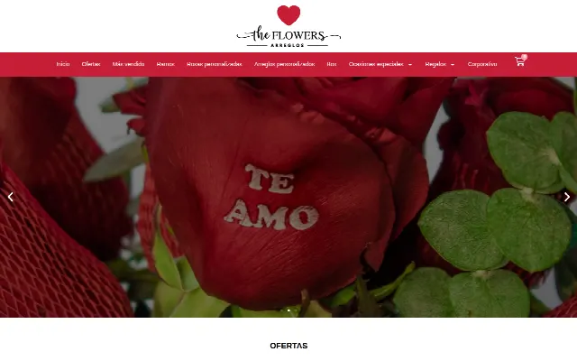Captura de la web de Inicio - Las flores y su boutique Las flores y su boutique