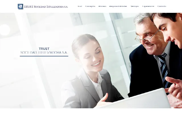 Captura de la web de Inicio