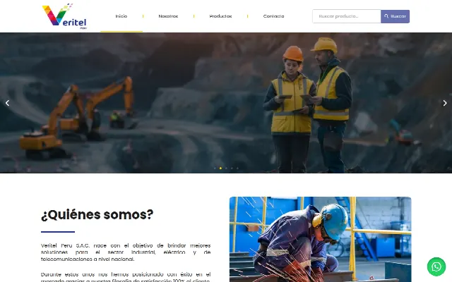Captura de la web de Veritel