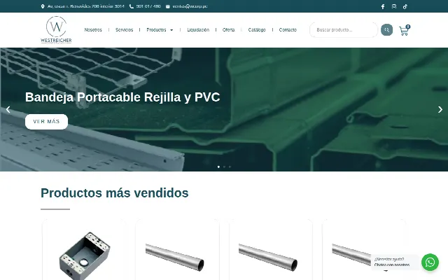Captura de la web de Wcorp